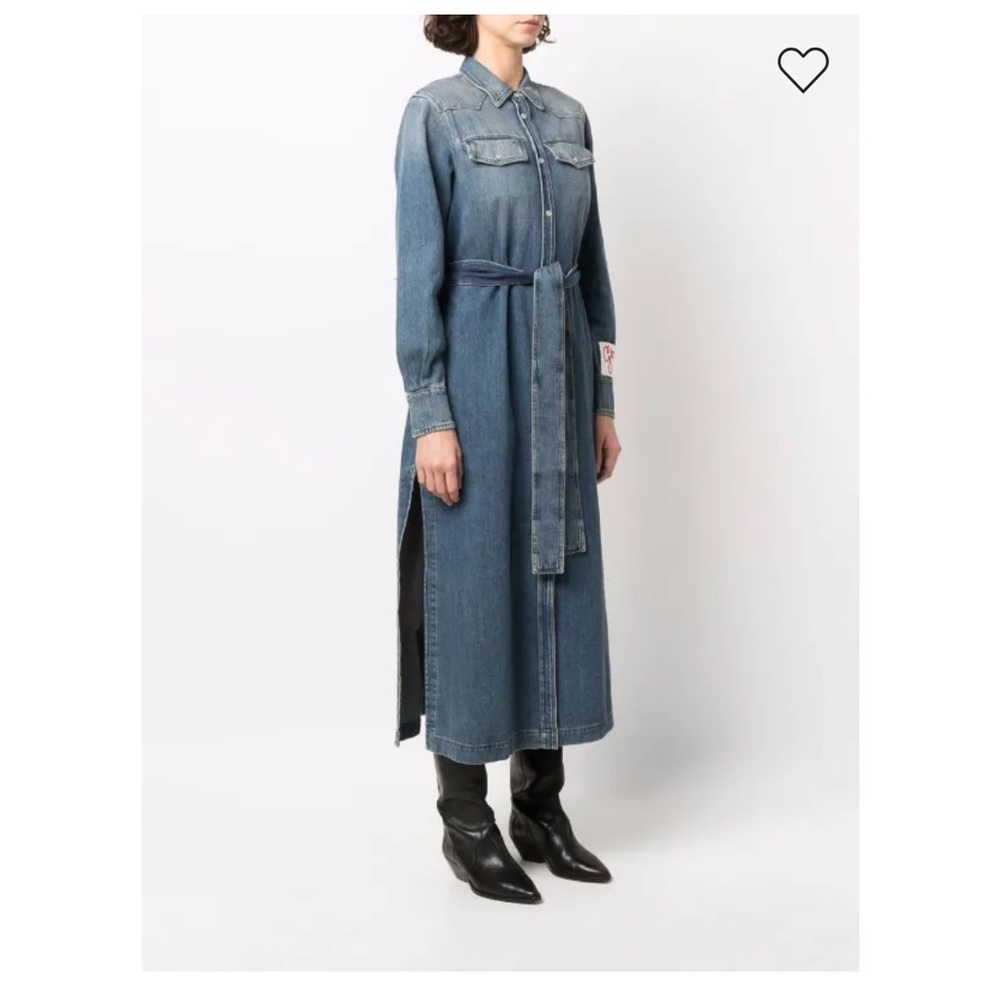 Golden Goose Blue Denim Long Sleeve Dress - Picture 8 of 15